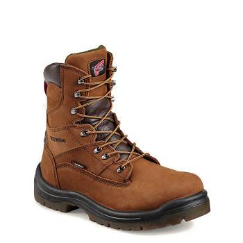 Red Wing King Toe 8-inch Soft Toe - Hnede Nepremokave Topanky Panske, RW183SK